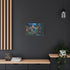 Robot Tending Starlight Garden Stretched Canvas Wall Art