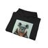 Wise Koala Hipster Hoodie in Navy Blue Unisex Regular Fit