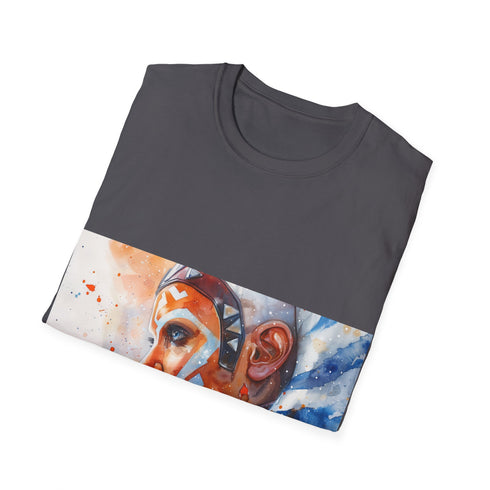 Legendary Ahsoka Tano Tee, Charcoal color, Crew neck, Star Wars design.