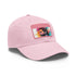 Neon Dreams Bradley Cooper Watercolor Cap in White with Light Brown Patch.
