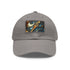Fractal Fusion White Baseball Cap with Light Brown Rectangle Patch