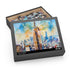 Empire State watercolor puzzle jigsaw for art enthusiasts and architecture lovers.