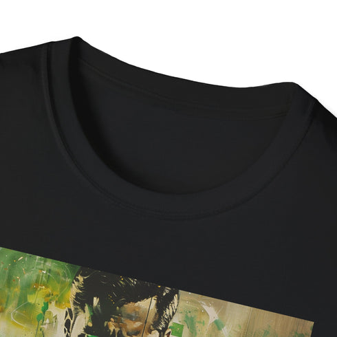 Charcoal Green Lantern t-shirt with bold cosmic hero design cotton crew neck