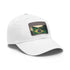 Brasilian flag cap with white/light brown patch - rectangle shape.