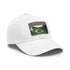 Brasilian Pride Flag Cap white light brown patch rectangle shape.