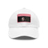 Afflecks Signature Style Cap in White with Light Brown Patch