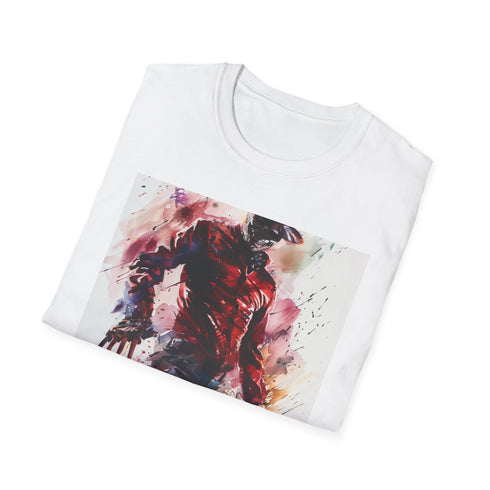Charcoal cotton T-shirt with Freddy Krueger design and regular fit
