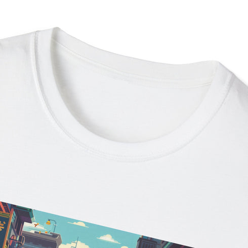 Nostalgic vintage video game vibes t-shirt in charcoal.