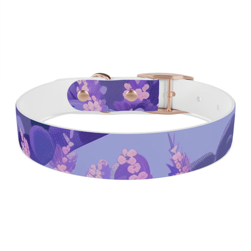 Lavender Fields Dog Collar: M Black Onyx Pet Paradise Accessory.