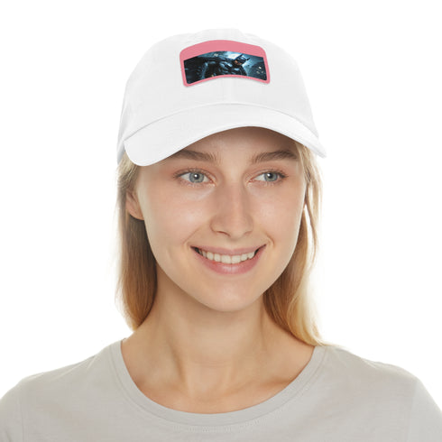 Dark Knight Legacy Gotham City Baseball Cap, White-rectangle, cotton, unisex.