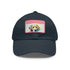 Labrador Love Embroidered White Baseball Cap with Light Brown Patch