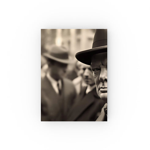 Churchill's London Wartime Journal - High-Quality, Stylish Hardcover with Winston Churchill Image, Perfect Gift