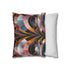 Art Deco Gold & Emerald Geometric Square Cushion Cover - View 4 | Prints With Passion
