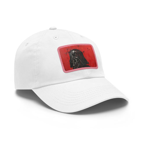 Darth Vader Sith Lord Baseball Cap in White with Brown Patch.