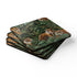 Square corkwood tiger coaster set for wild jungle-inspired protection.