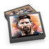 Lionel Messi soccer jigsaw puzzle featuring iconic footballer in action.