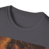 Charcoal cotton T-shirt featuring vibrant Anakin Skywalker transformation painting