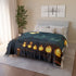 Moonlight Temple with Levitating Torches — Plush Fleece Throw Blanket — Product Detail View 12