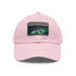Northern Lights Glow Baseball Cap - White with Light Brown Patch