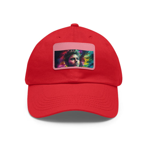 Neon Dreams Zac Efron Watercolor Cap in White Rectangle Variants.