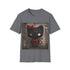 Kuromi Hello Kitty tee, charcoal color, regular fit, summer pick.