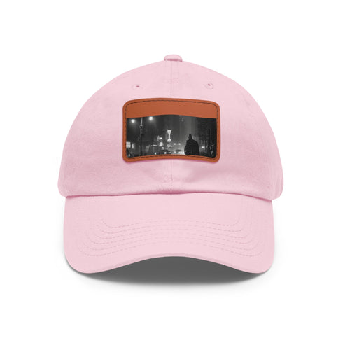 Dark Knight Gotham City Cap with White Rectangle Patch - Unisex Vegan Cotton Hat