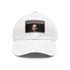 Stylish white cotton cap with Barack Obama presidential logo.