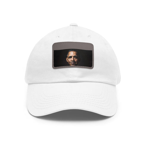 Barack Obama Edition white cotton rectangle baseball cap.