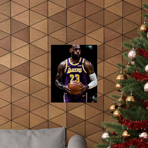 Show your support for The King of the Court with this LeBron James poster. Featuring LeBron in a stylish design