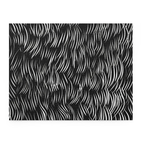 Beautiful calligraphy strokes puzzle featuring textura quadrata design, 10" x 8".