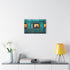 Mystical Train with Portals to Parallel Worlds — Canvas Wall Art — Kiln-Dried Pine Frame & Ready-to-Hang Back View