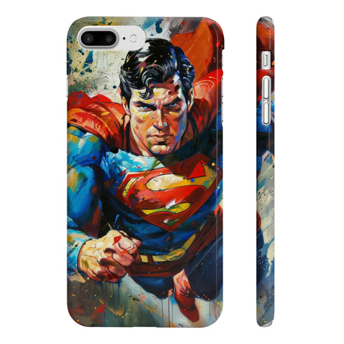 Kryptonian Strength iPhone 7/8 Plus Slim Glossy Phone Case