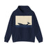 Solitary Whale Navy Hoodie, Men's Regular Fit Unisex Women's Clothing Sweatshirt