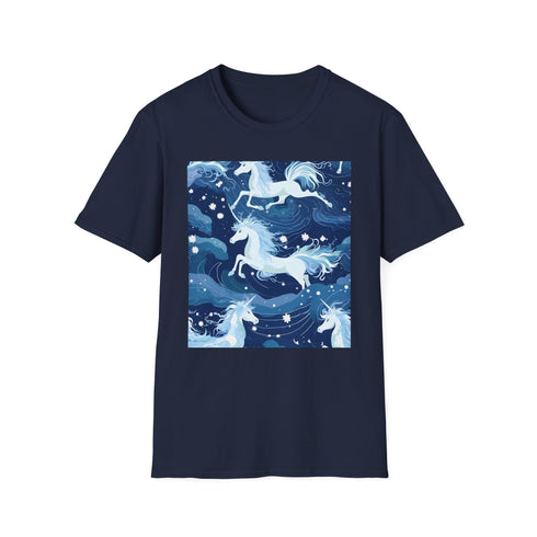 Symphony of the Wild white butterfly pattern T-shirt, cotton, 2XL.
