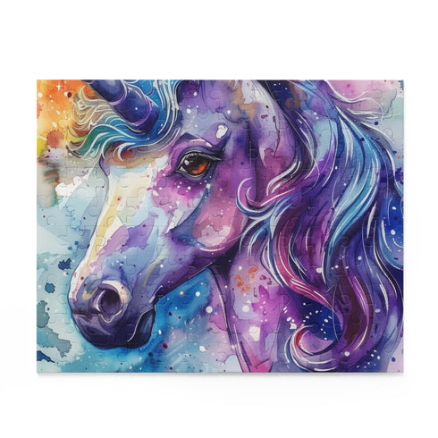 Watercolor Unicorn Jigsaw Puzzle - Whimsical and magical design for enchanting entertainment