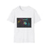 Watercolor gorillas on charcoal cotton T-shirt showcasing vibrant hues and summer vibe