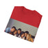 Iconic Friends Cast tee in charcoal, size small, crew neck.