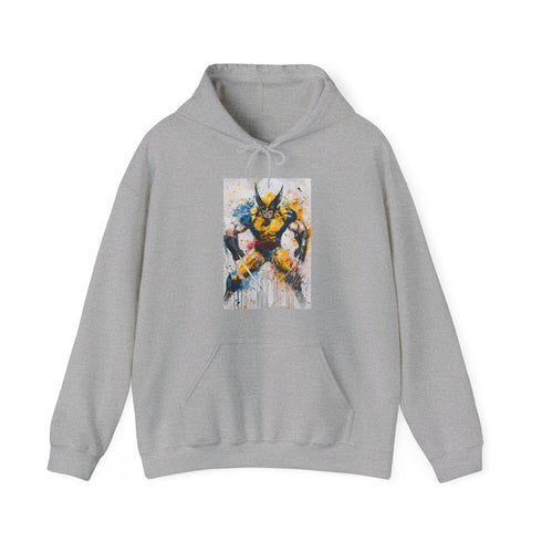 Wolverine Fury Hoodie in Navy, Men's Regular Fit Unisex Sweatshirt