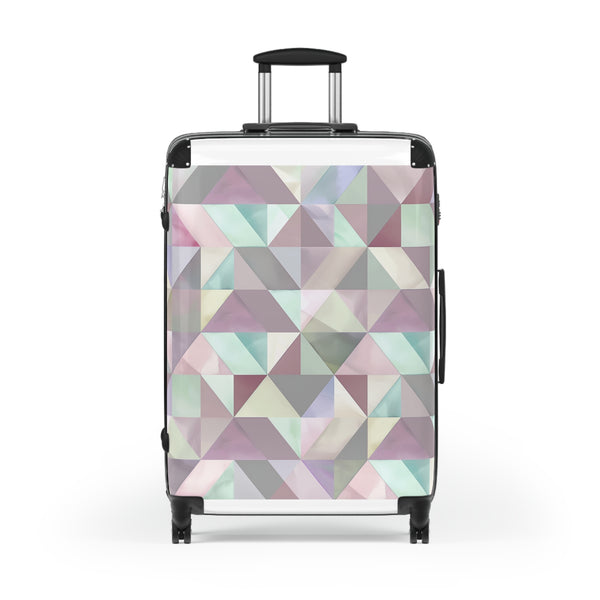 Chic Pastel Geometry Suitcase Collection | Bags | Accessories, Bags, Travel, Travel Accessories | Prints with Passion