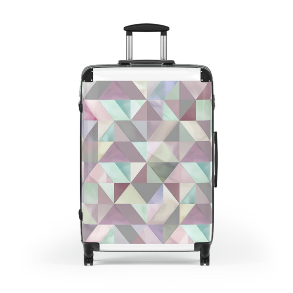 Chic Pastel Geometry Suitcase Collection | Bags | Accessories, Bags, Travel, Travel Accessories | Prints with Passion