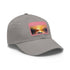 Fishermans Paradise Sunset Cap white hat with light brown patch.