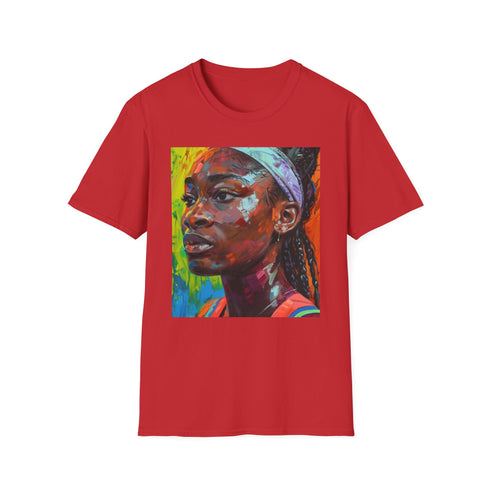 Tennis Prodigy Coco Gauff T-Shirt in Sport Grey for Men/Women.