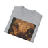 Cobra painting on Charcoal T-shirt with mesmerizing gaze and allure.