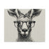 Quirky Kangaroo Hipster Puzzle with Stylish Glasses Design for Fun Puzzling Experience