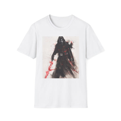Charcoal cotton T-shirt featuring vivid Kylo Ren illustration in regular fit