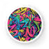 Neon urban graffiti bottle opener with bright pattern for kitchen & bar.