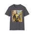 Charcoal Black Adam T-shirt with bold anti-hero illustration in soft cotton