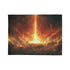 Solar Sword Shattering the Sky Plush Fleece Throw Blanket
