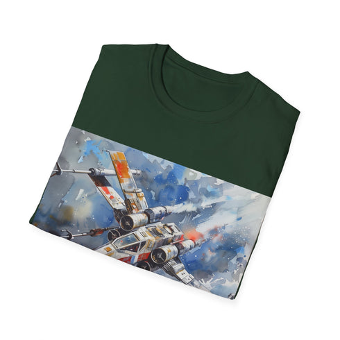 Galactic XWing Adventure Tee in Charcoal, Regular Fit, Star Wars Design