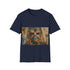 Charcoal Chewbacca watercolor T-shirt with a crew neck and regular fit